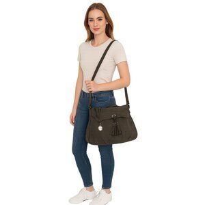 Nicole Miller Bag Crossbody Satchel Shoulder Handbag Tote Black Women's Woman's